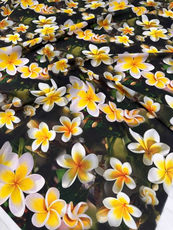 Desenli Krep Kumaş Elbise Etek Gömlek Şalvar