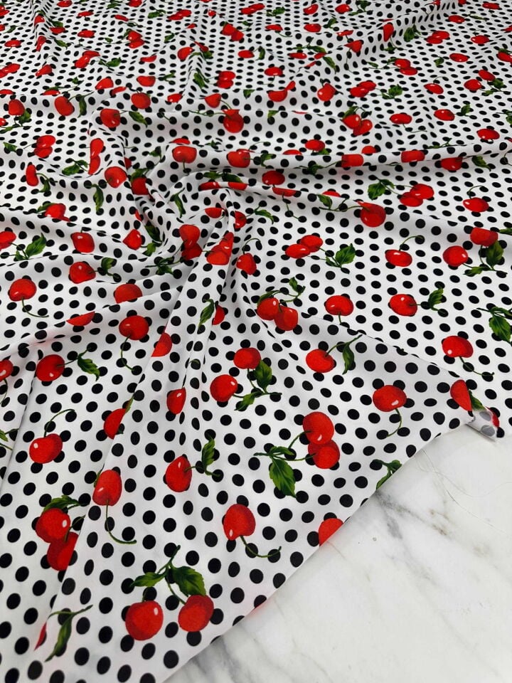 Desenli Krep Kumaş Elbise Etek Gömlek Şalvar