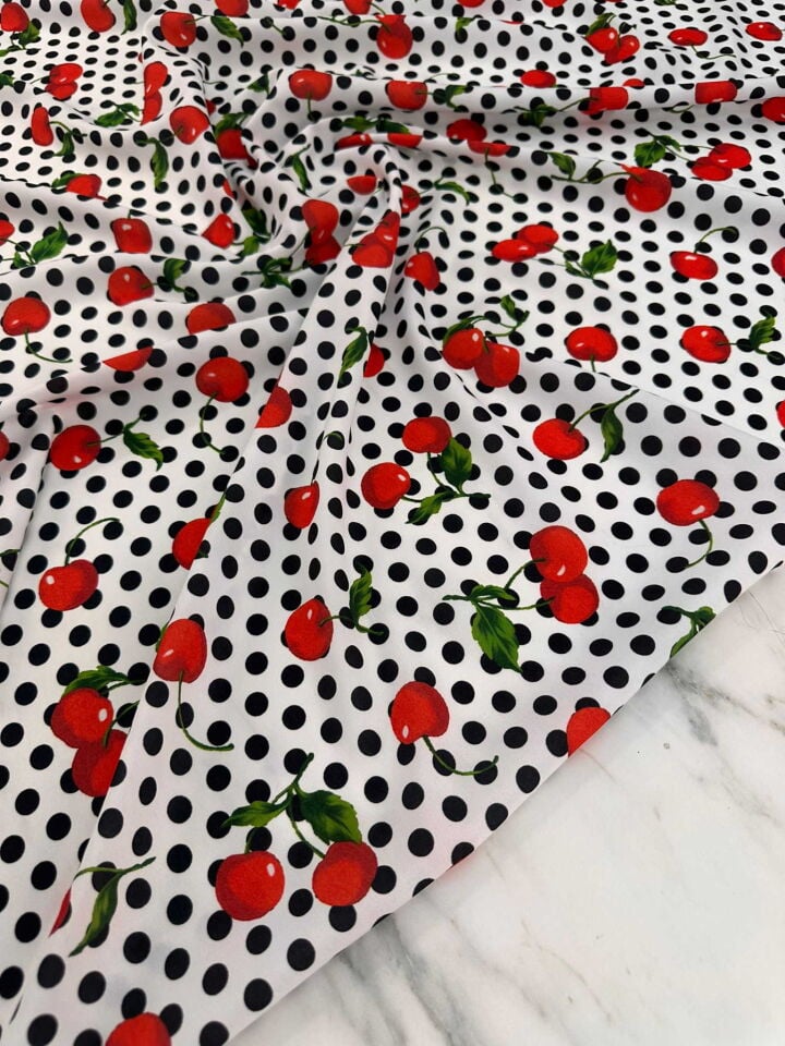 Desenli Krep Kumaş Elbise Etek Gömlek Şalvar