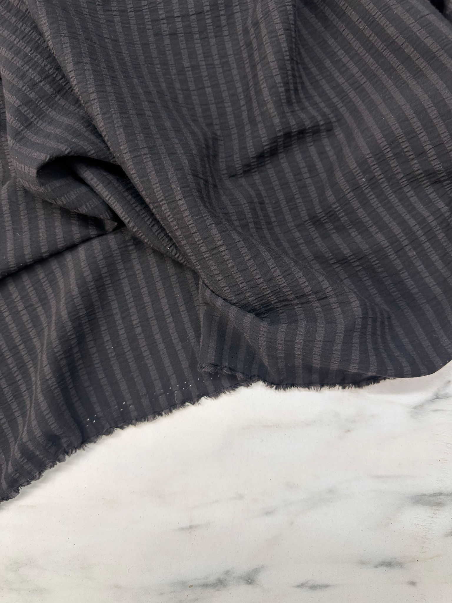 Gofre Çizgili Yumuşak Dökümlü Elbise Bol Panrtolon