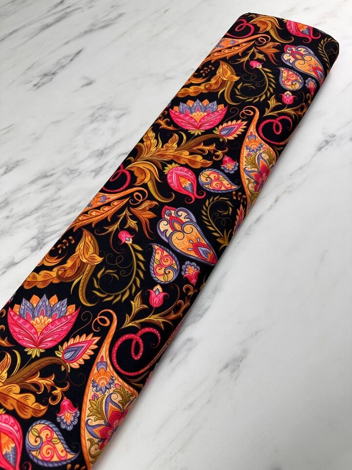 Özbek Desen Elbiselik Gömleklik Krep Kumaş