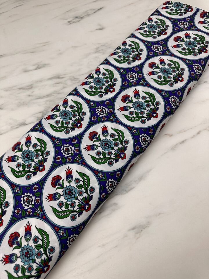 Özbek Desen Elbiselik Gömleklik Krep Kumaş