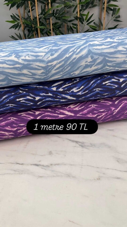 Desenli Viskon Elbise Etek Gömlek Tunik