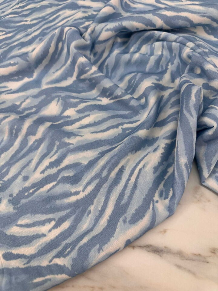 Desenli Viskon Elbise Etek Gömlek Tunik