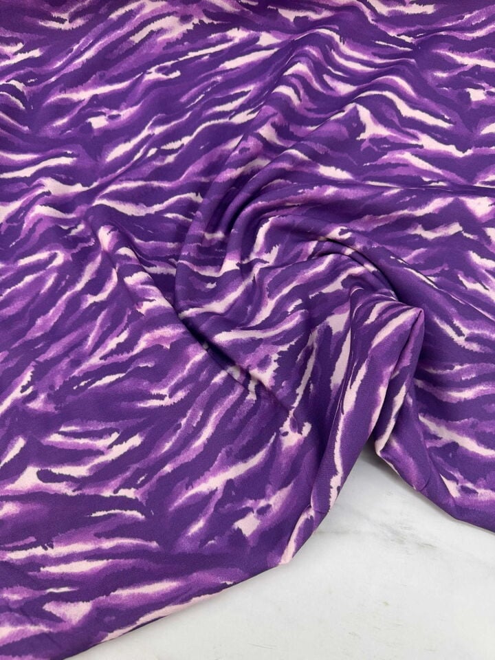 Desenli Viskon Elbise Etek Gömlek Tunik