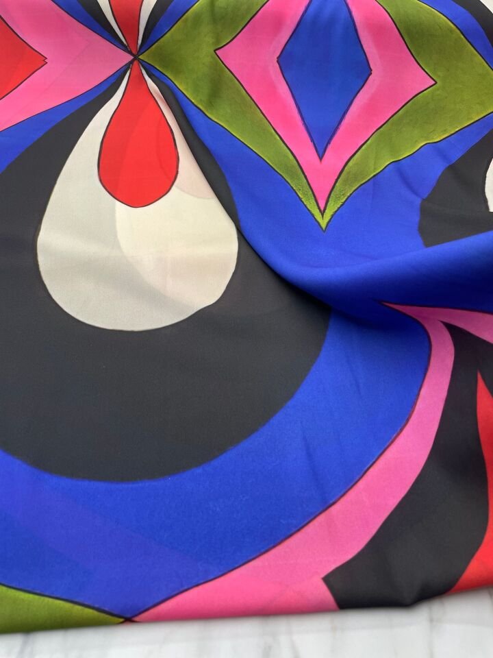 London Desen Elbiselik Gömleklik Krep Kumaş