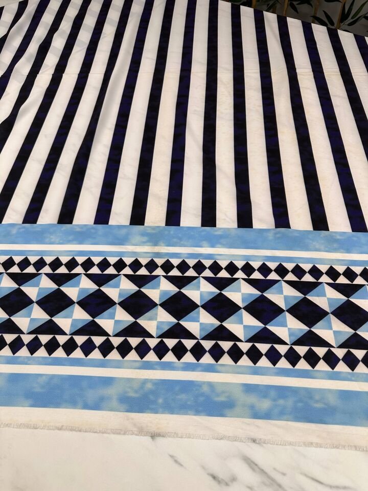 Özbek Desen Elbiselik Gömleklik Krep Kumaş