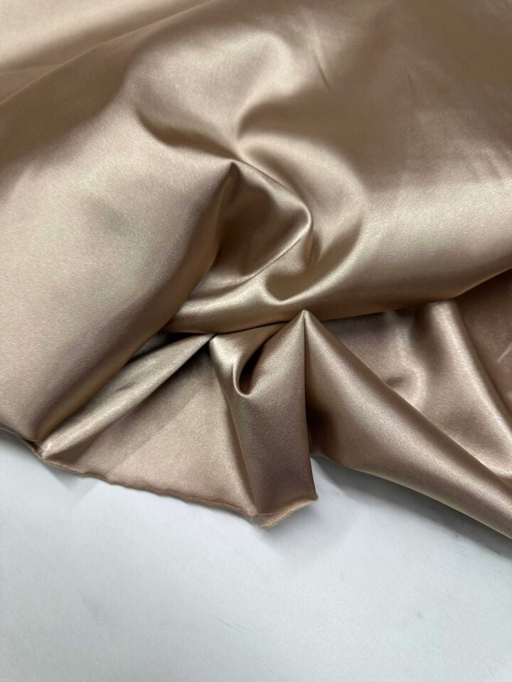 Vizon Renk Likra Saten