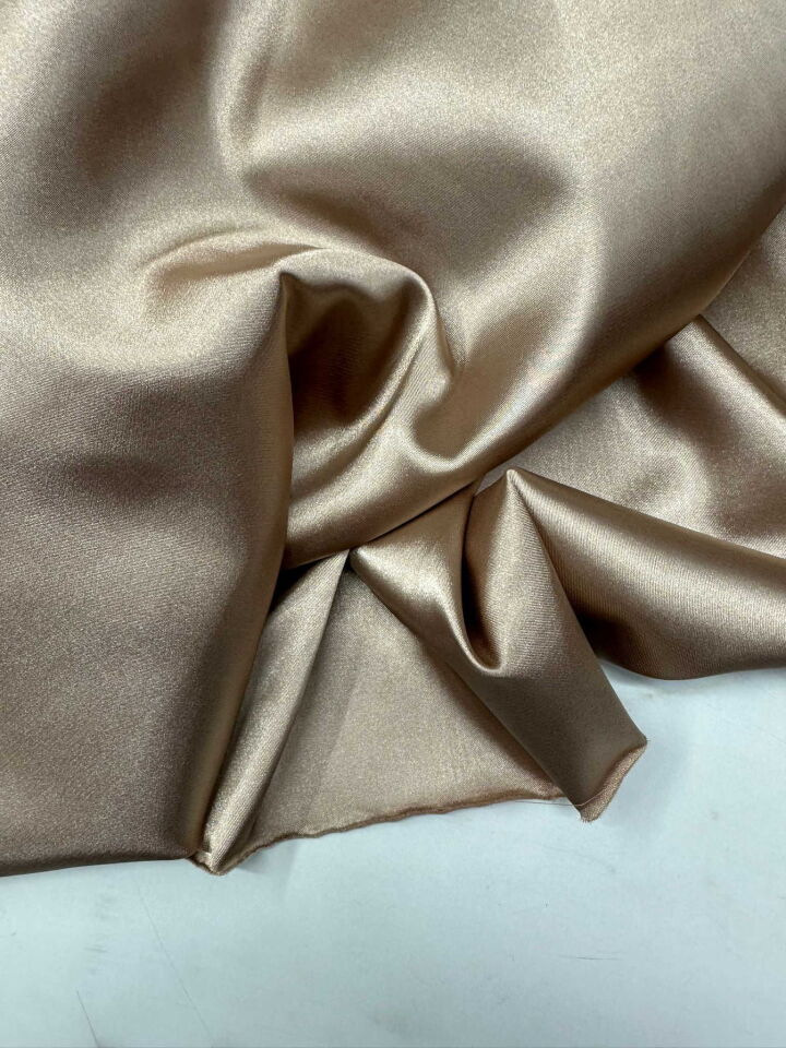 Vizon Renk Likra Saten