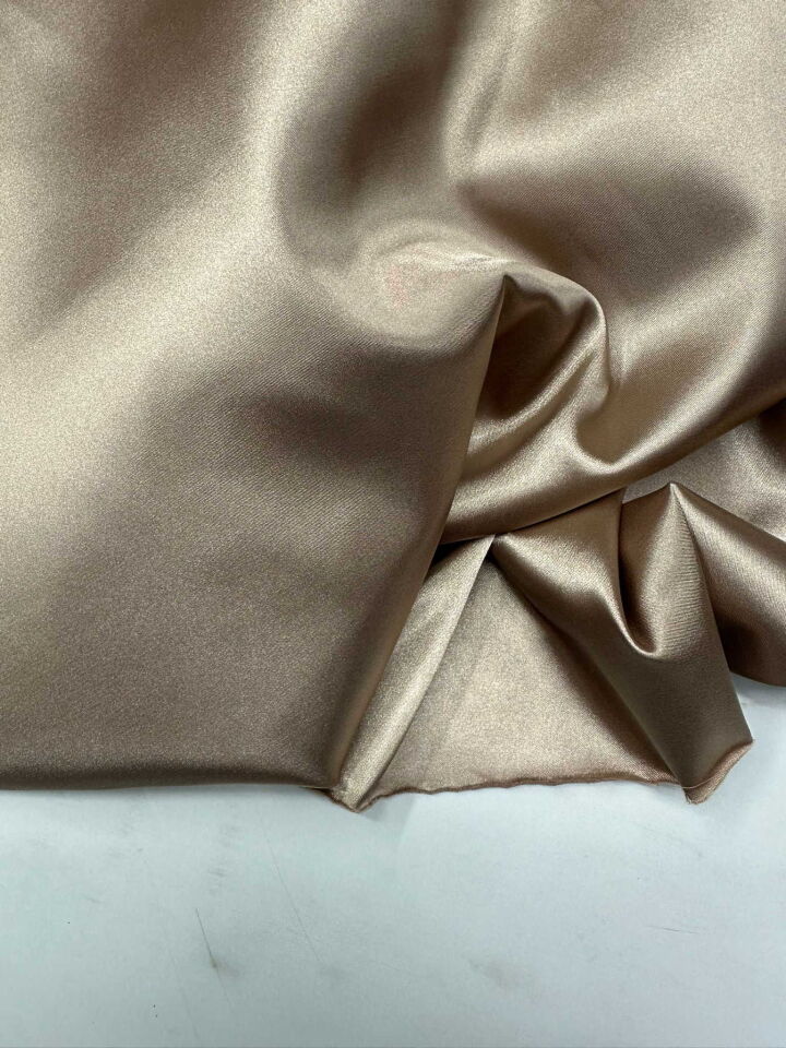 Vizon Renk Likra Saten