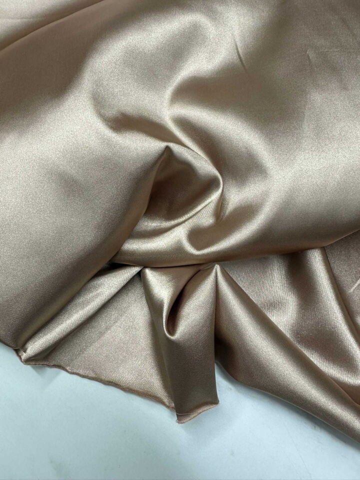 Vizon Renk Likra Saten