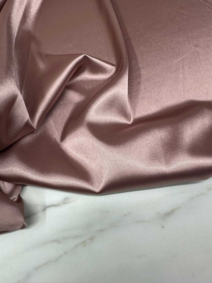 Puadra Renk Likra Saten Kumaş