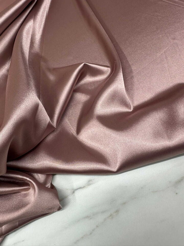 Puadra Renk Likra Saten Kumaş