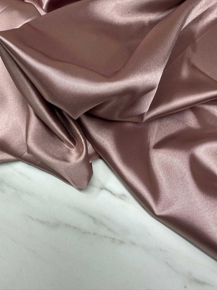 Puadra Renk Likra Saten Kumaş