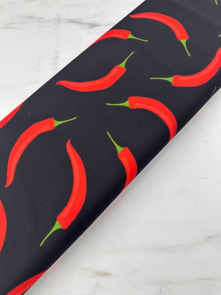 Biberiye Desen Krep Kumaş Elbise Etek Gömlek Şalvar