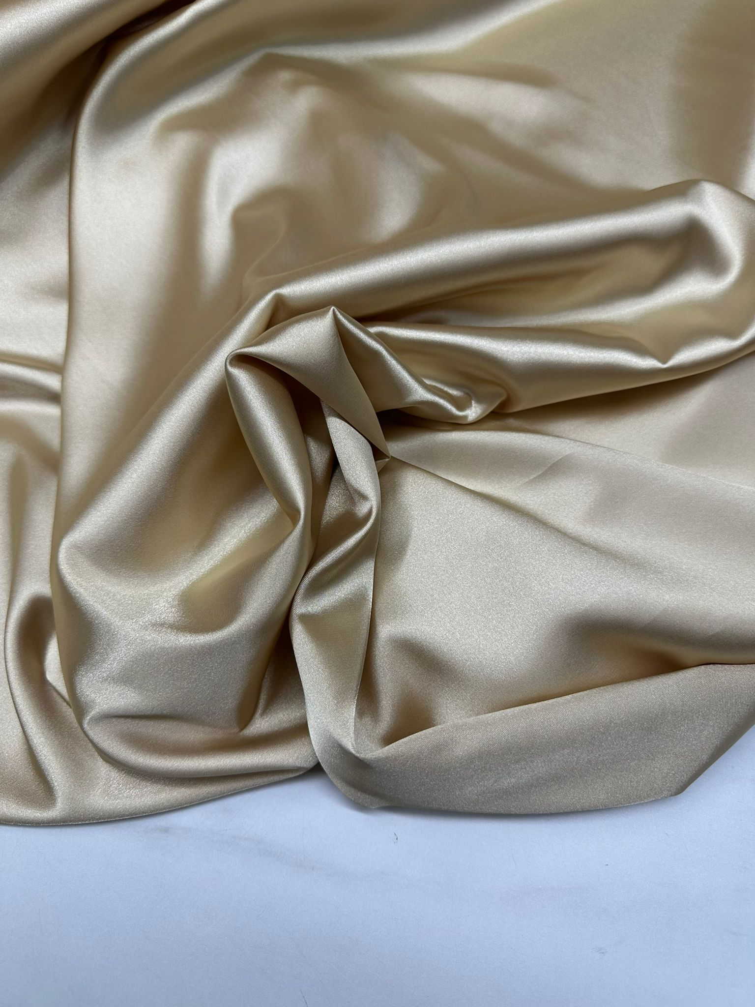 Gold Likralı Saten Kumaş