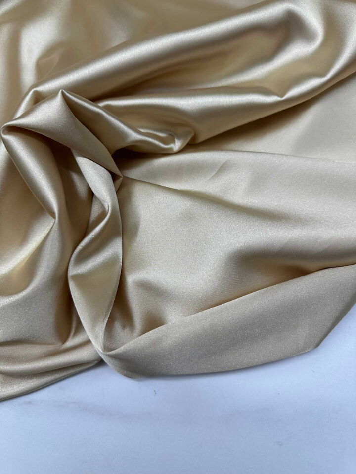 Gold Likralı Saten Kumaş