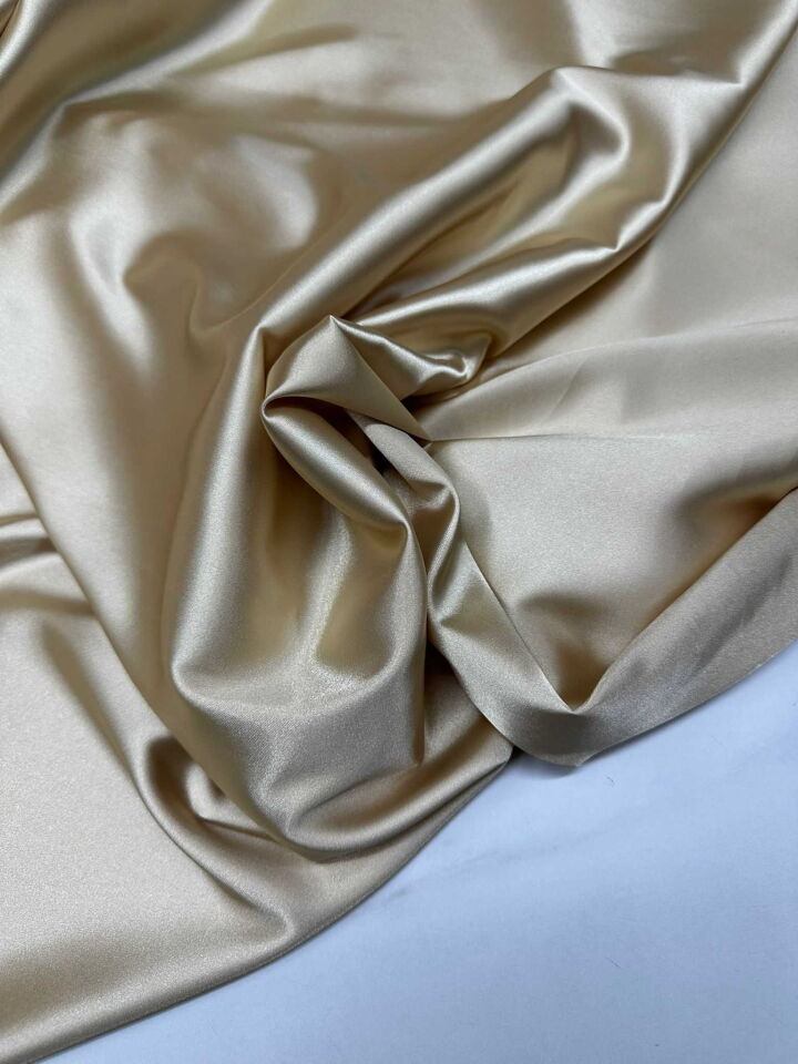 Gold Likralı Saten Kumaş