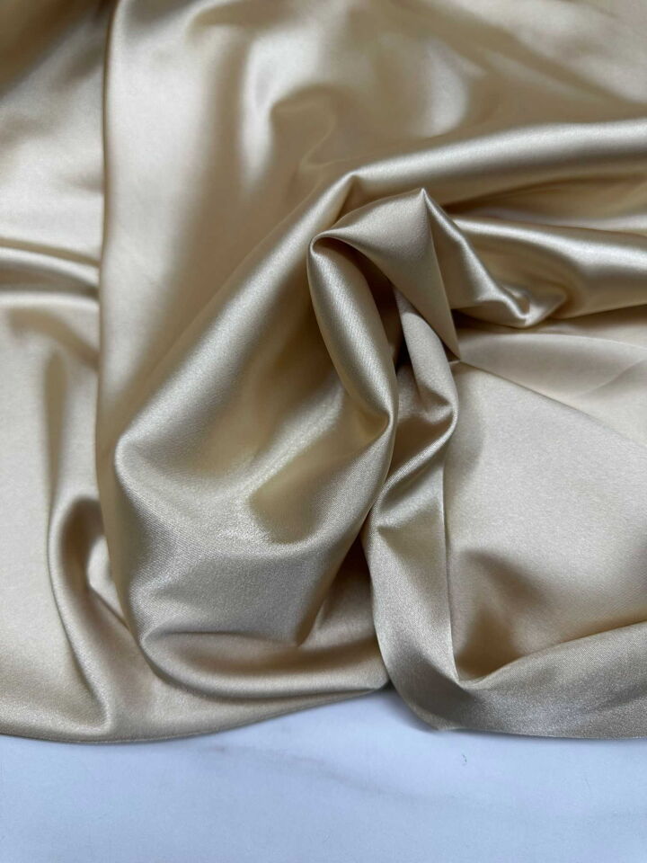 Gold Likralı Saten Kumaş