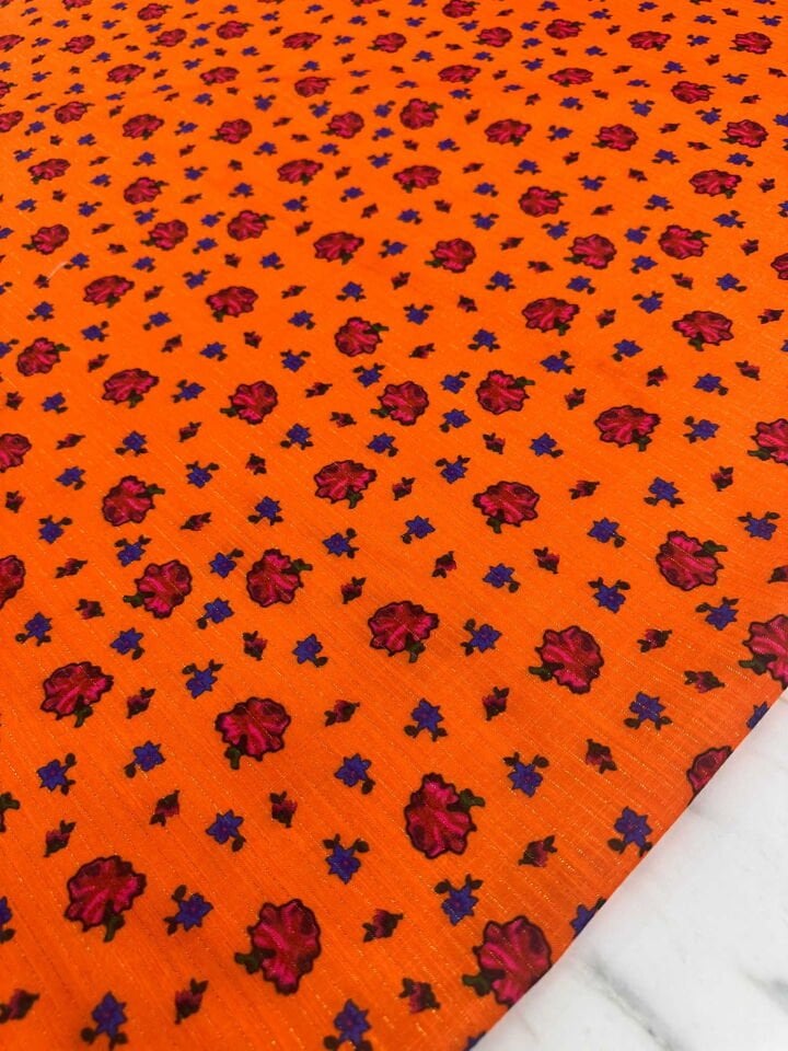 Desenli Sim Dokuma Poliviskon Keten Elbise Etek Tunik