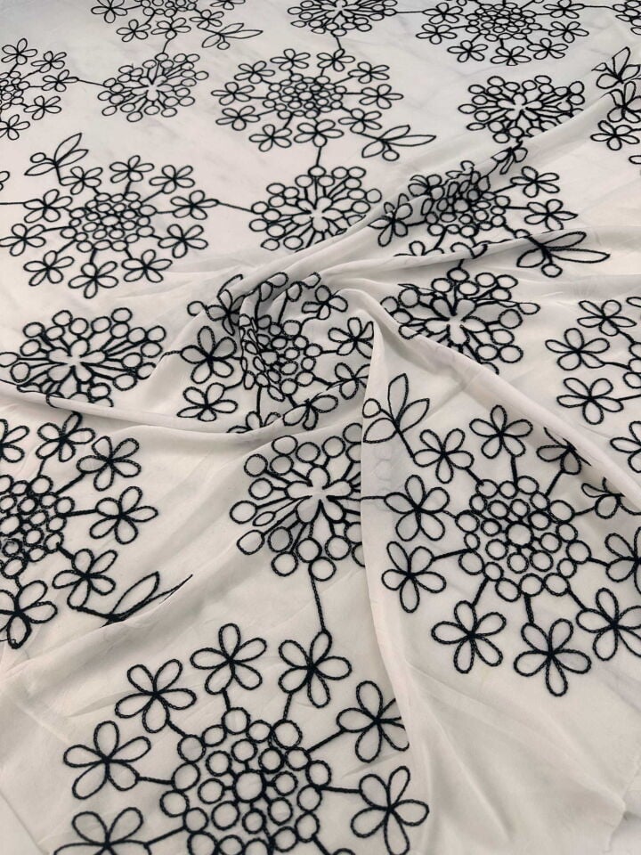 Elela Nakış Şifon