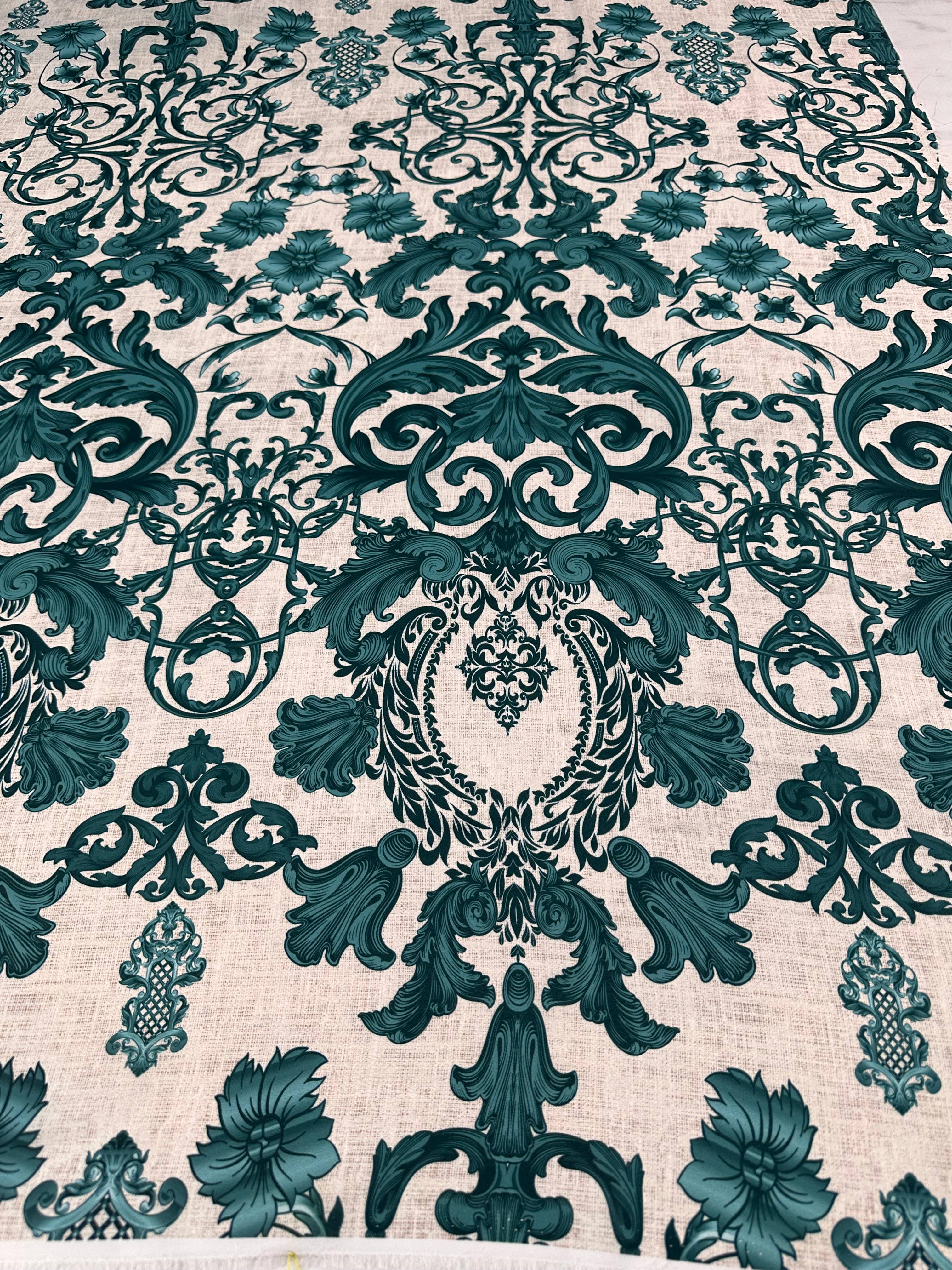 Nakış Desen Elbiselik Gömleklik Krep Kumaş