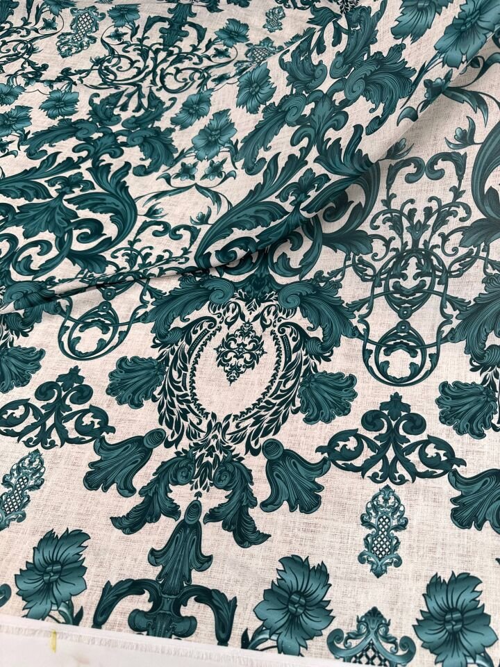 Nakış Desen Elbiselik Gömleklik Krep Kumaş