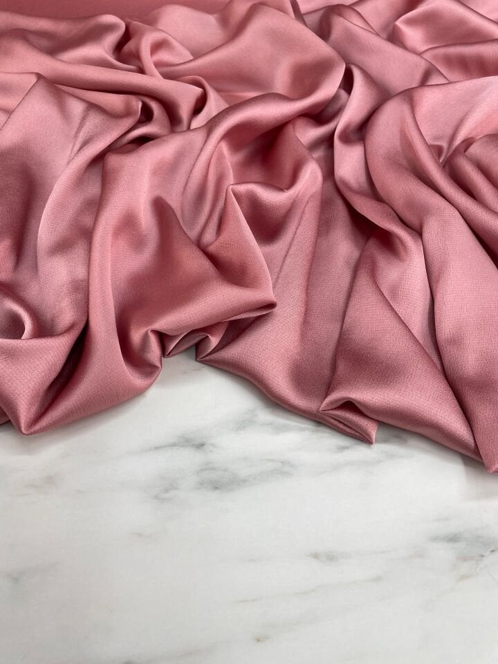 Düz Elbiselik İpek Saten Kumaş