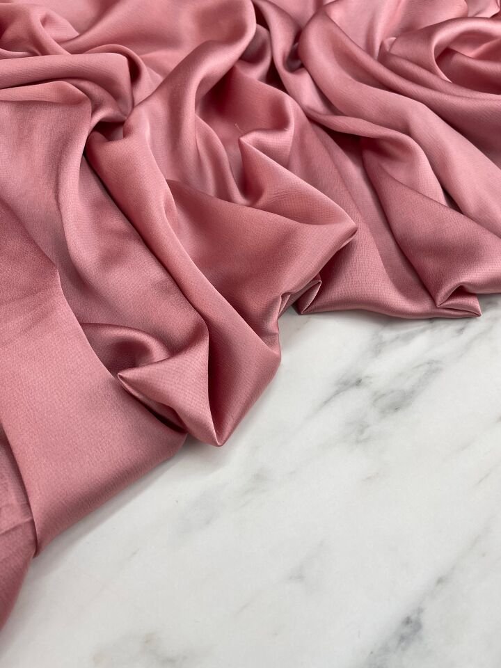 Düz Elbiselik İpek Saten Kumaş