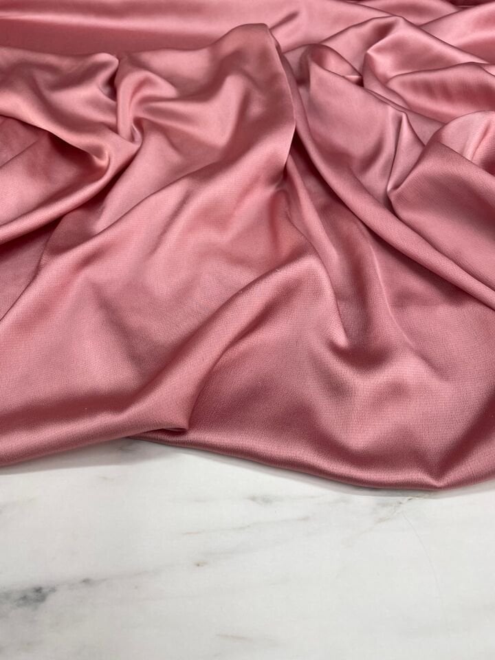 Düz Elbiselik İpek Saten Kumaş