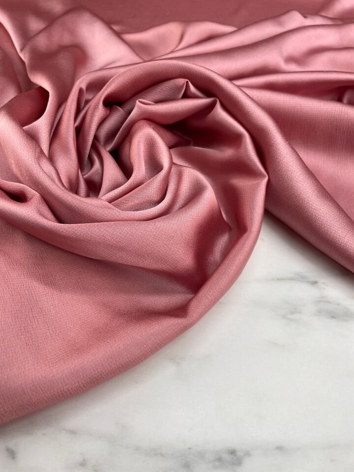 Düz Elbiselik İpek Saten Kumaş