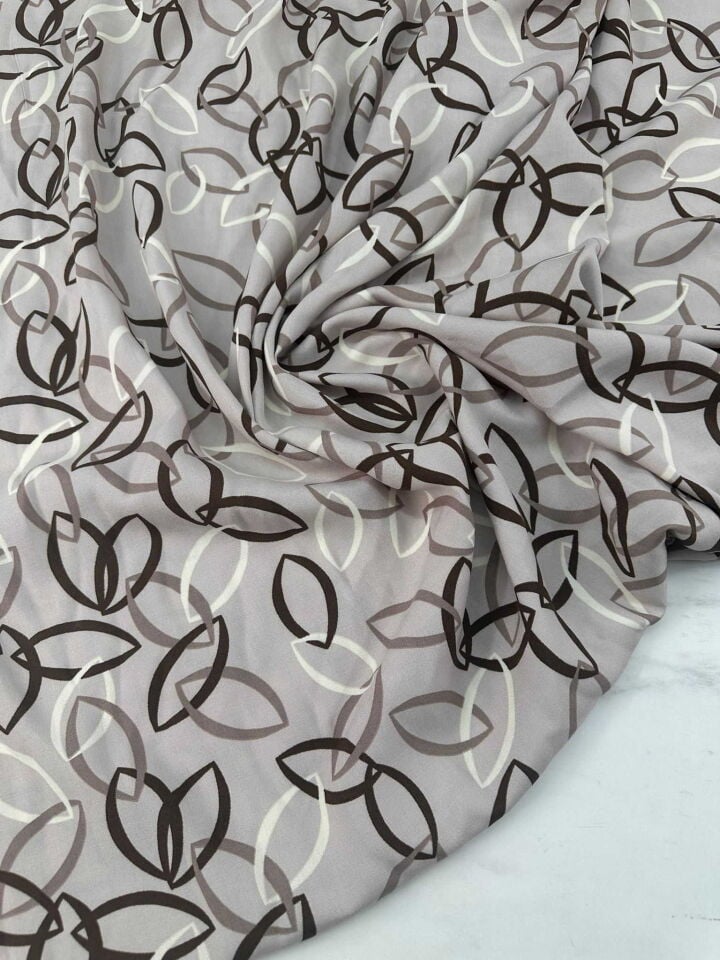 Mekik Desen Viskon Elbise Etek Gömlek Şalvar