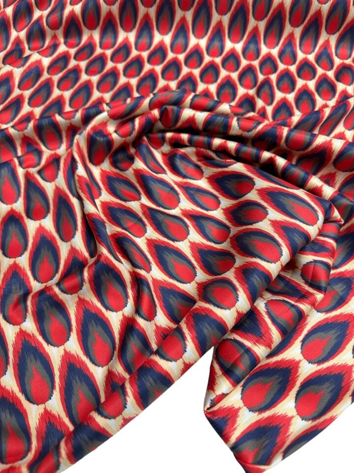 Damla Desen Elbiselik Gömleklik Krep Kumaş