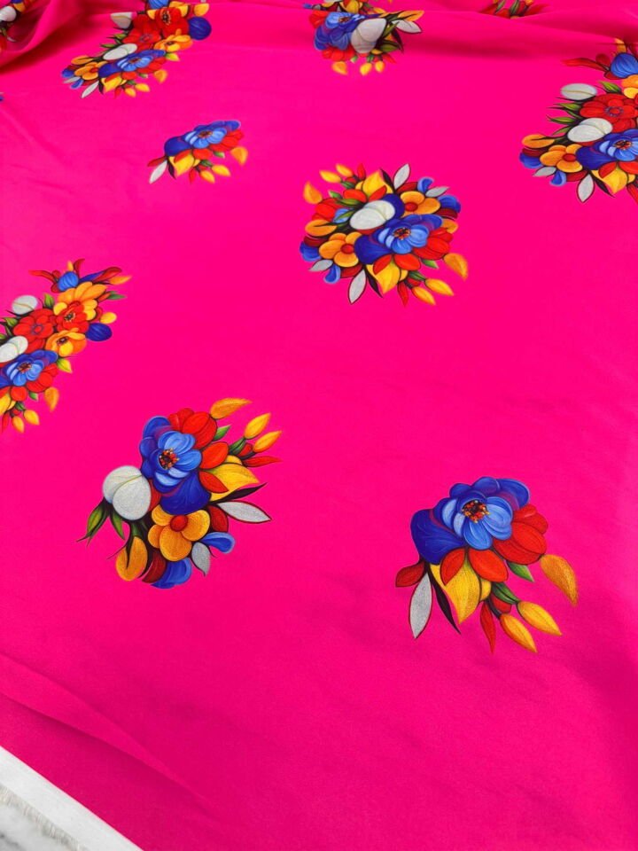 Desenli İpek Saten Elbise Etek Gömlek Şalvar