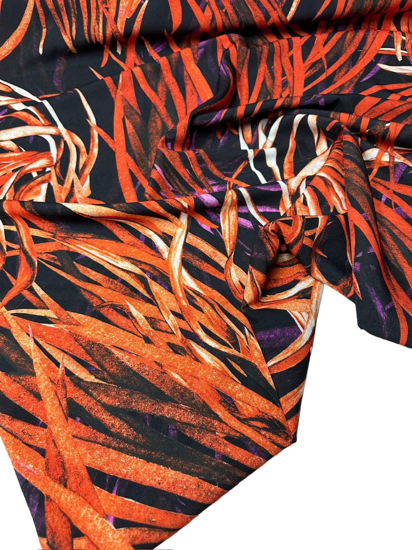 Çim Desen Elbiselik Gömleklik Krep Kumaş