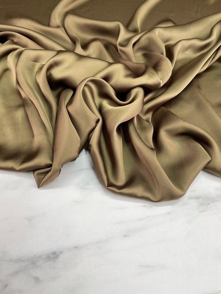 Düz Elbiselik İpek Saten Kumaş