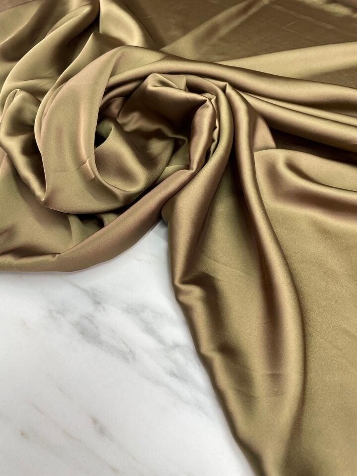 Düz Elbiselik İpek Saten Kumaş