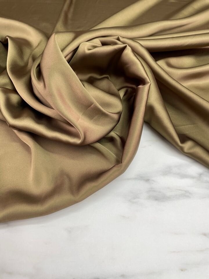 Düz Elbiselik İpek Saten Kumaş