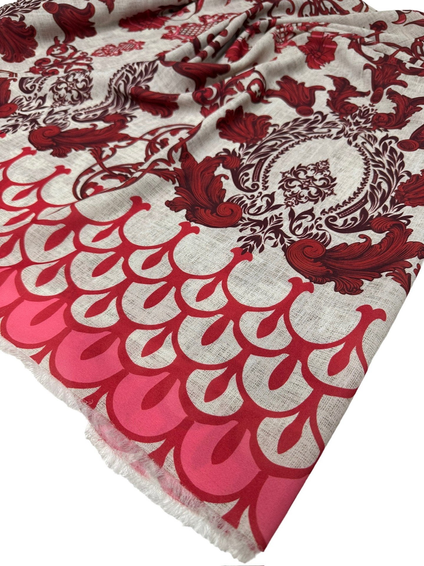 Nakış Desen Elbiselik Gömleklik Krep Kumaş