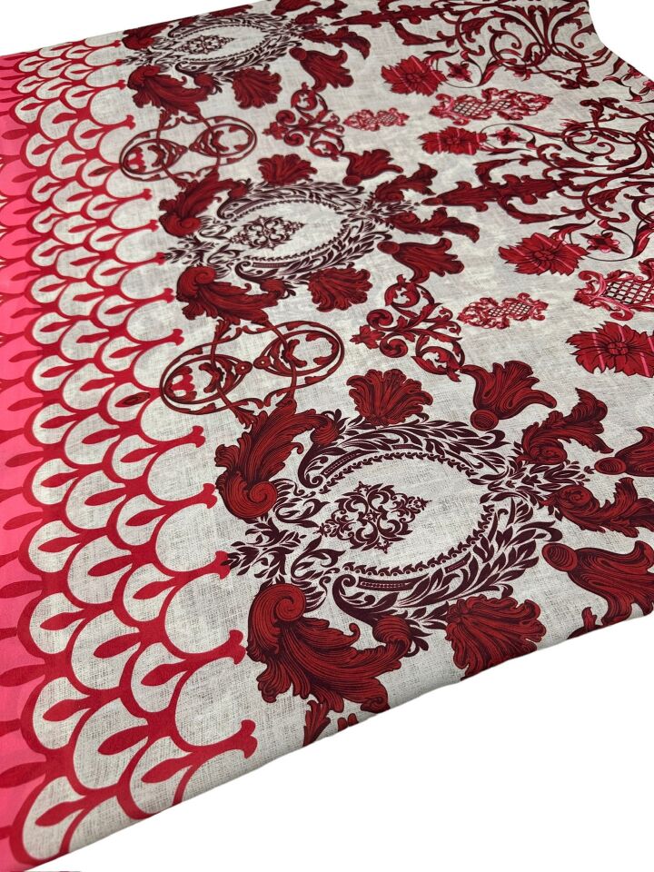 Nakış Desen Elbiselik Gömleklik Krep Kumaş