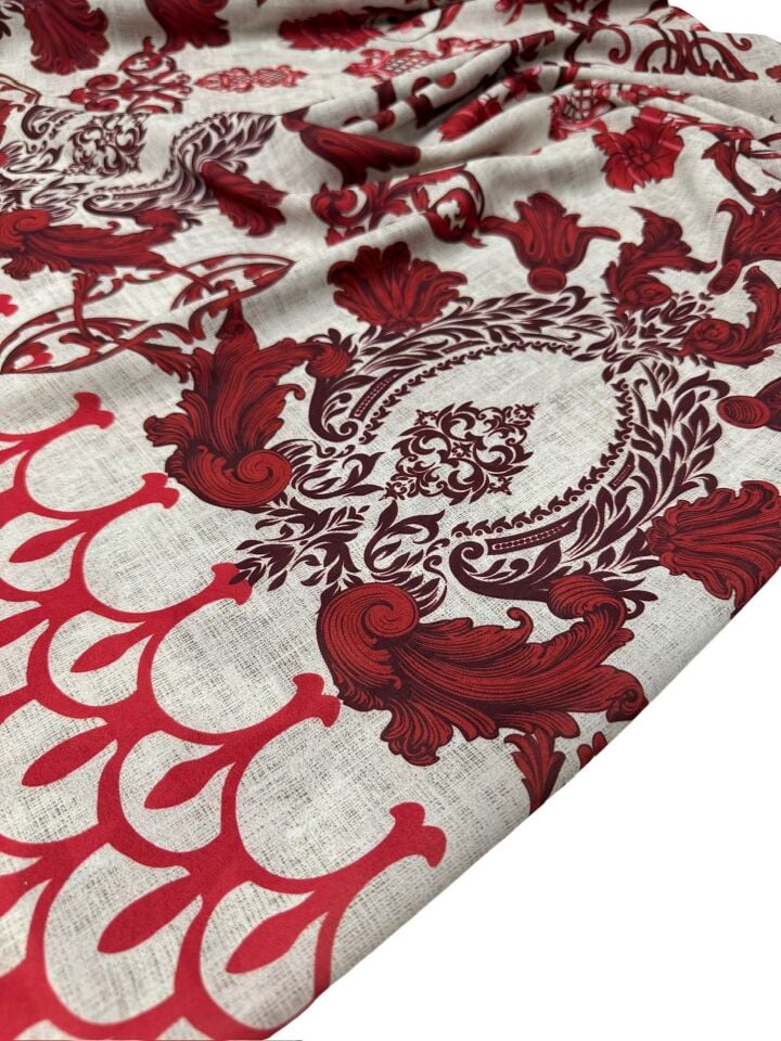 Nakış Desen Elbiselik Gömleklik Krep Kumaş