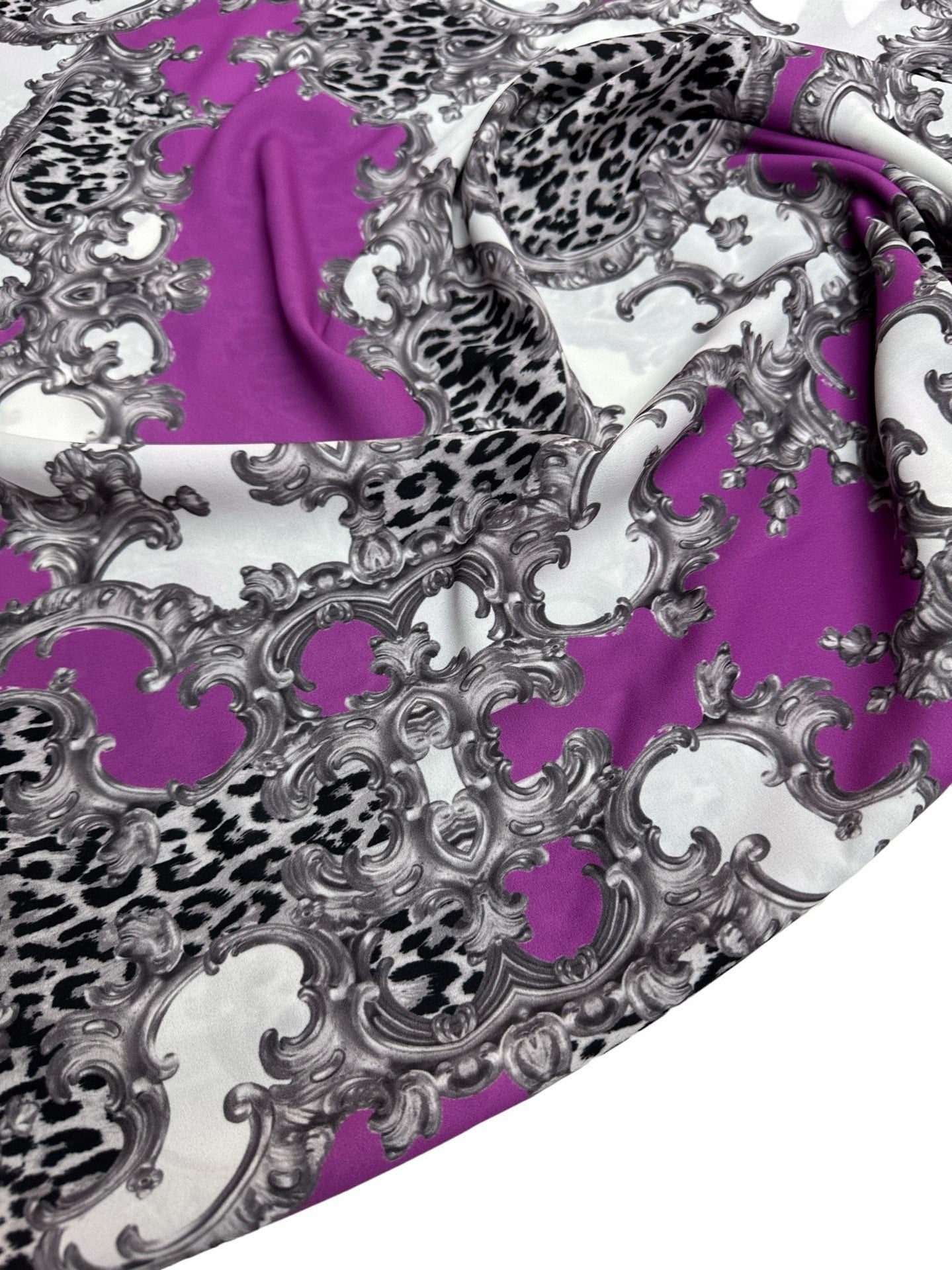 Verona Desen Elbiselik Gömleklik Krep Kumaş