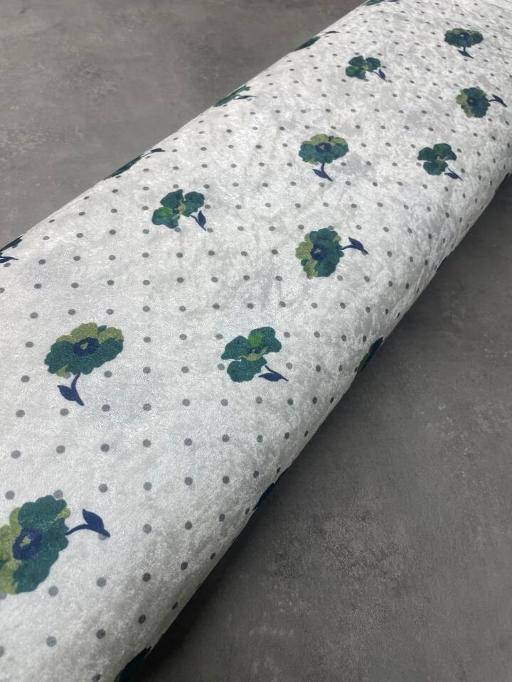 Fero Desen Elbiselik Kadife Kumaş