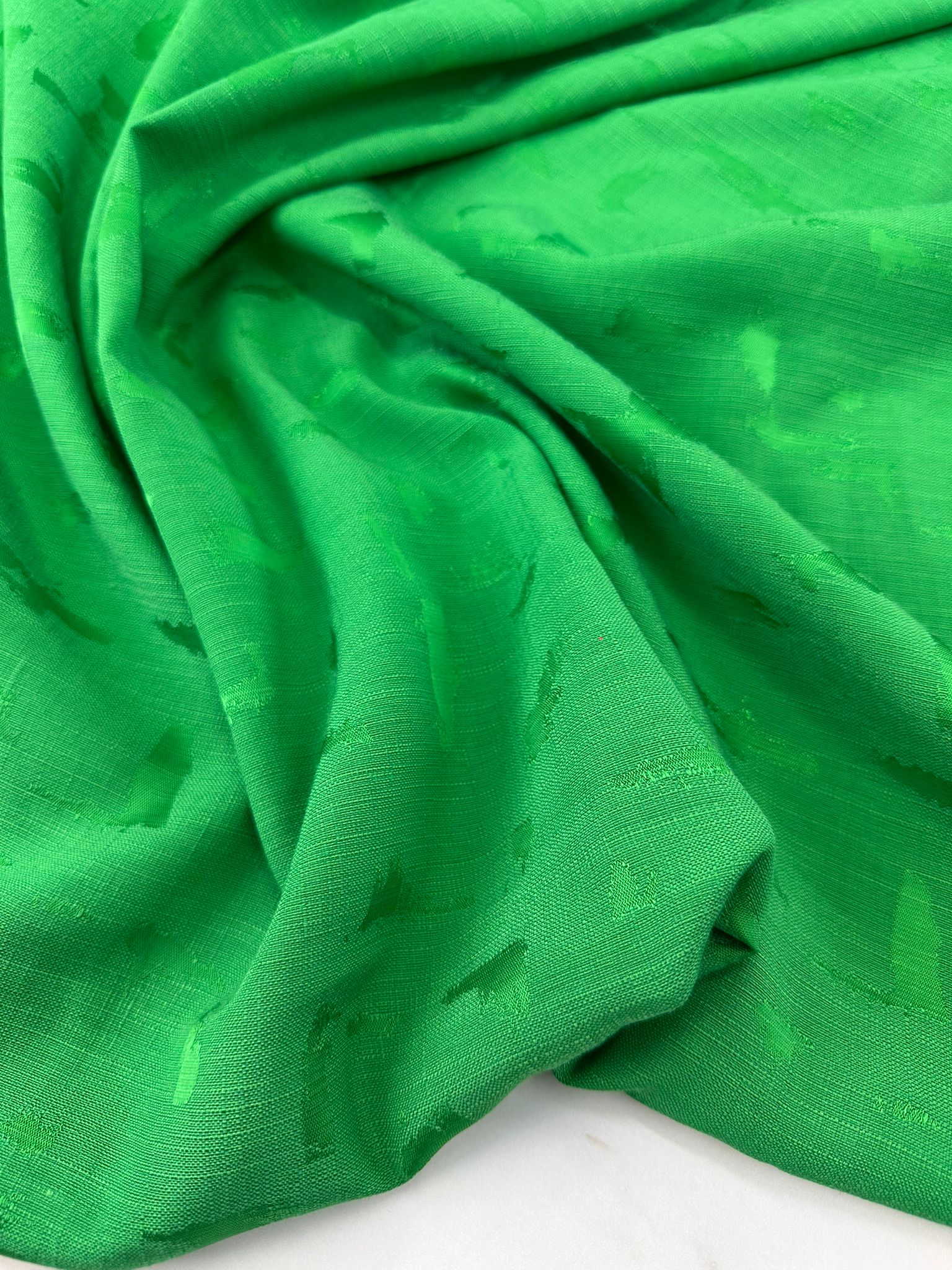 Kendinden Desenli Javanes Krep Elbise Etek Gömlek Pantolon Şalvar