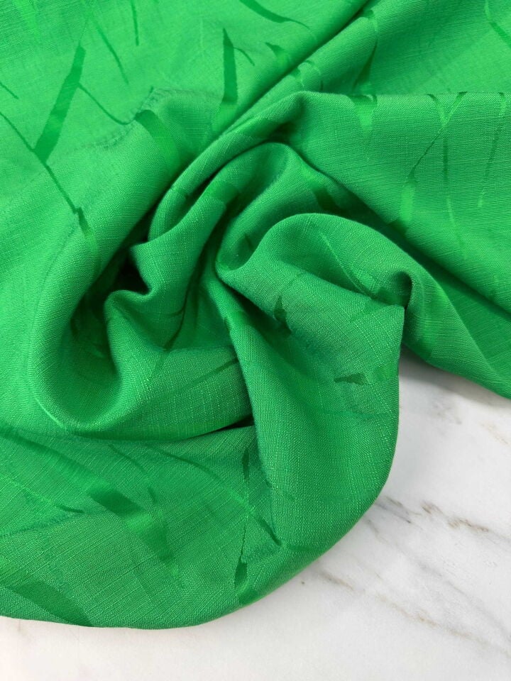 Kendinden Desenli Krep Kumaş Elbise Etek Gömlek Şalvar Pantolon