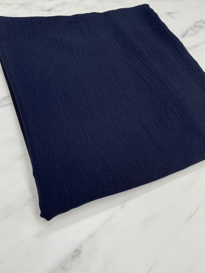 Lacivert Düz Elbiselik Ayrobin Kumaş