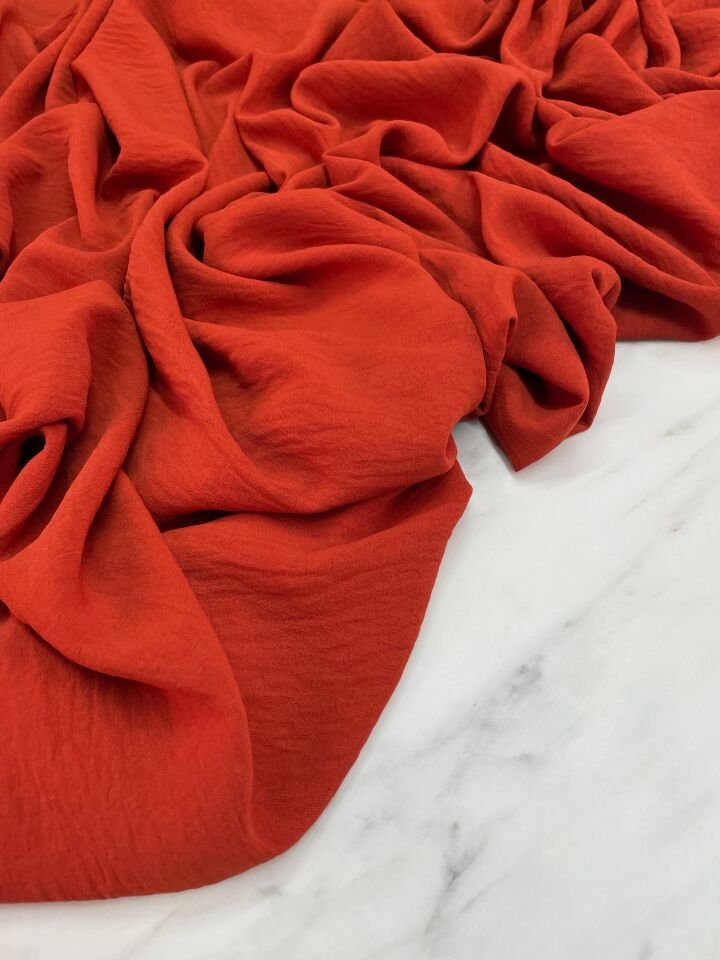 Krenit Renk  Düz Elbiselik Ayrobin Kumaş