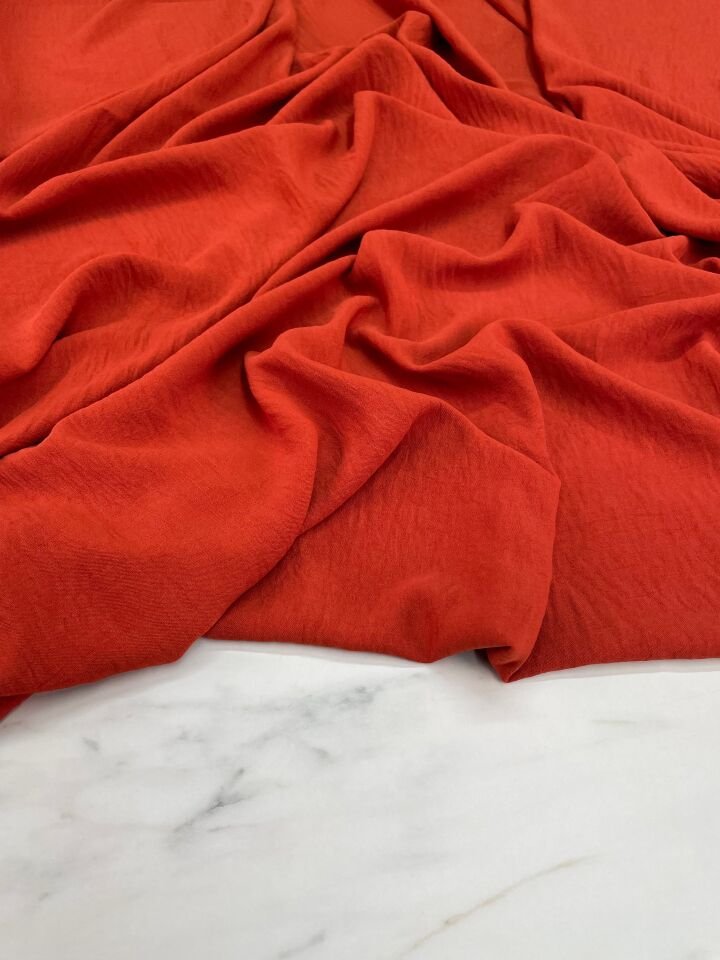 Krenit Renk  Düz Elbiselik Ayrobin Kumaş