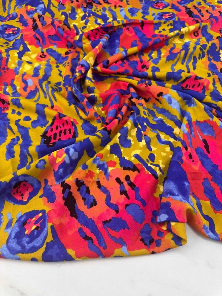 Desenli Viskon Elbise Etek Gömlek Şalvar