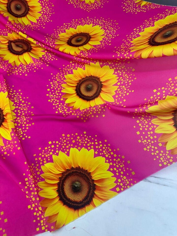 Ay Bahçem krep Kumaş